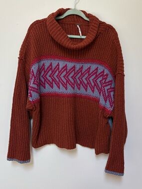 Free People Cropped Knit Sweater Size Large